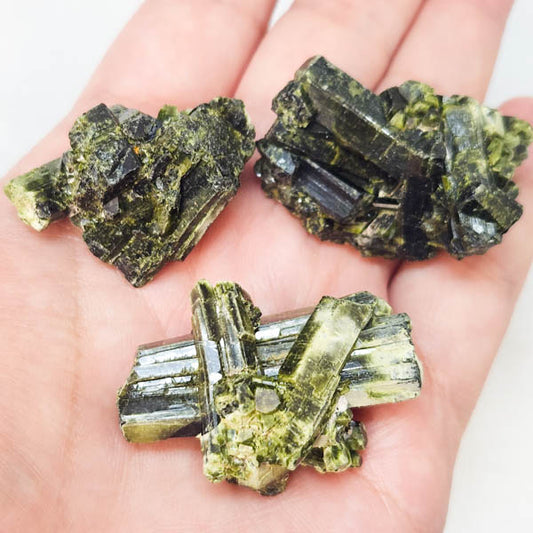 Green Tourmaline Cluster