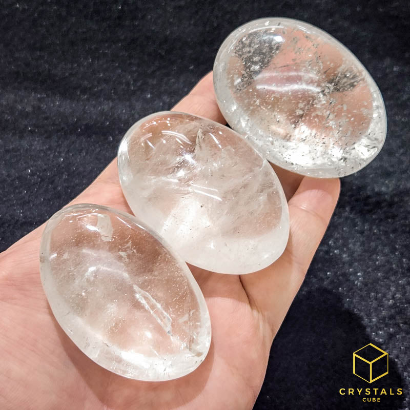 Clear Quartz Palm Stone