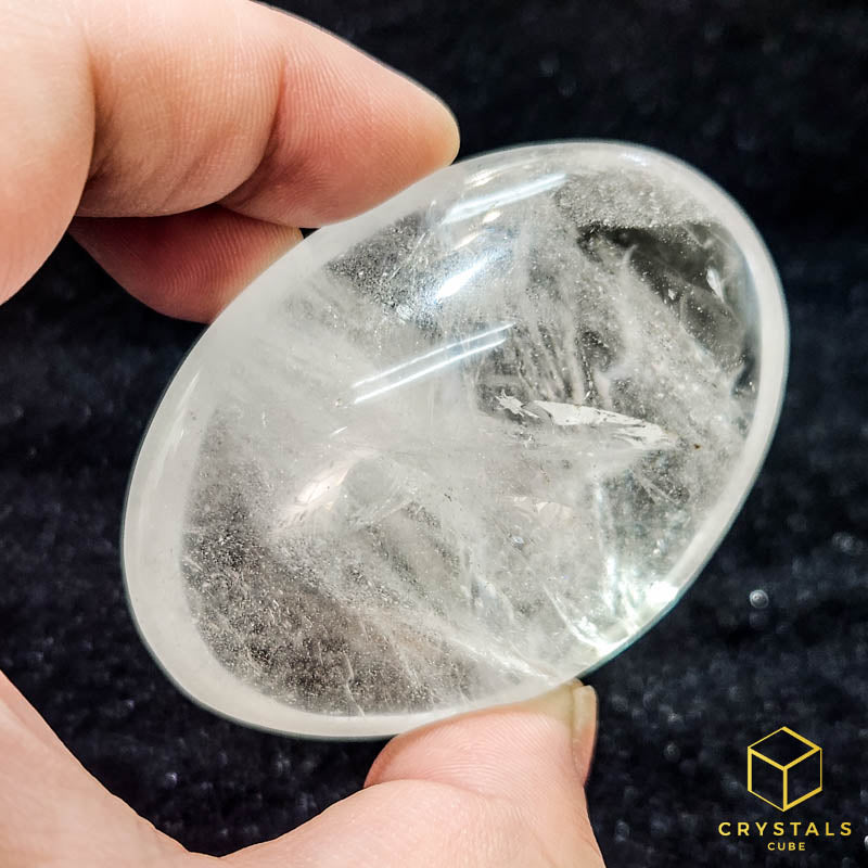 Clear Quartz Palm Stone