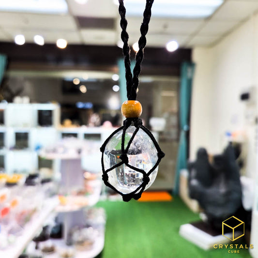 Crystal Net Necklace - Interchangeable Crystal Holder
