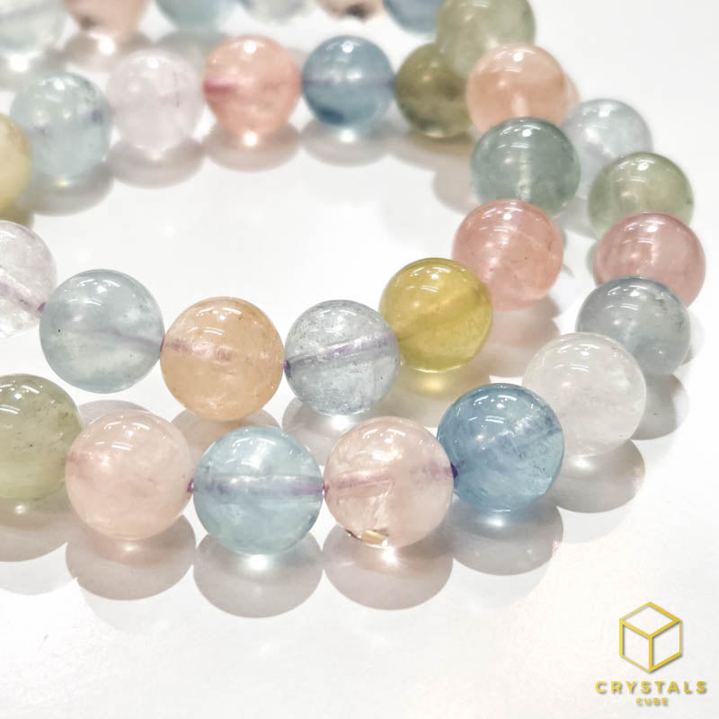 Beryl*** (Aquamarine & Morganite) Bracelet - 8.5-8.9mm