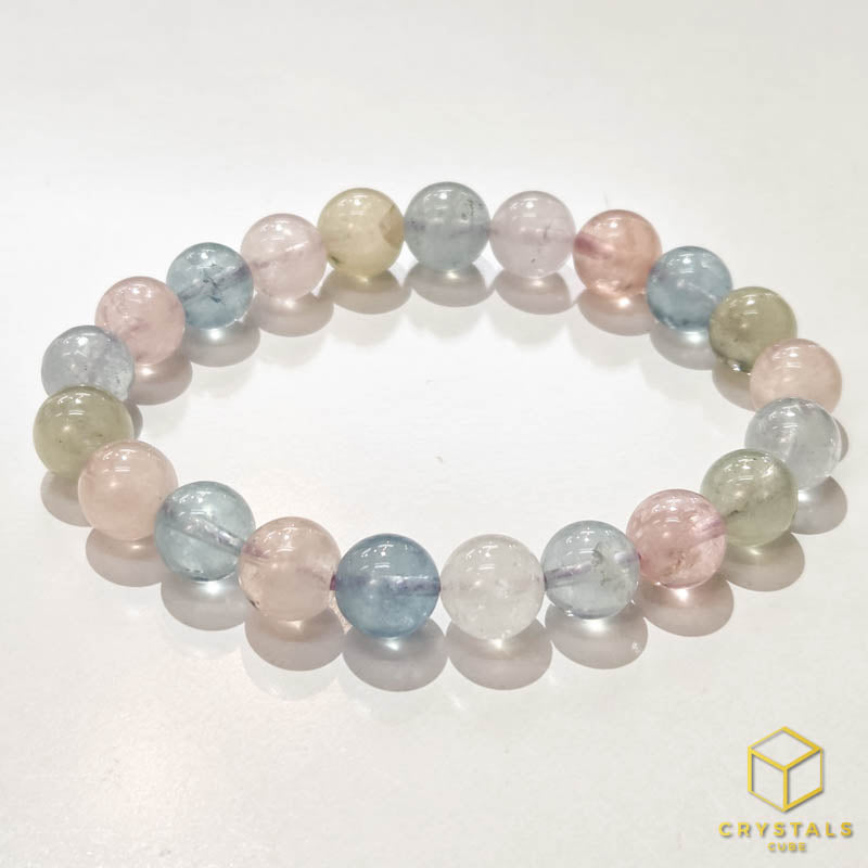 Beryl*** (Aquamarine & Morganite) Bracelet - 8.5-8.9mm