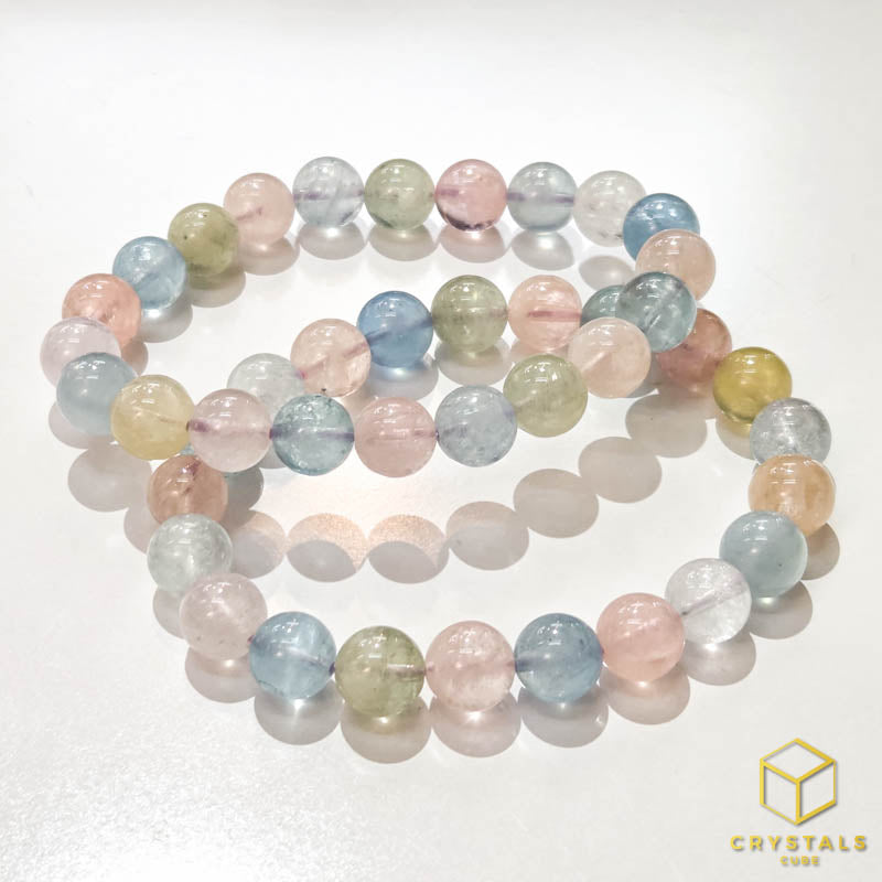 Beryl*** (Aquamarine & Morganite) Bracelet - 8.5-8.9mm