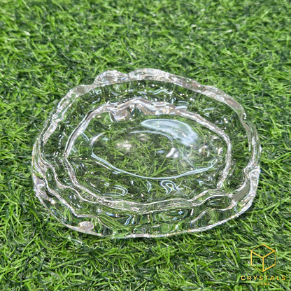 Cloud Glass Plate - For Displaying Crystals