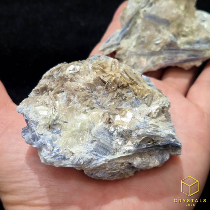 Blue Kyanite with Mica & Quartz Raw