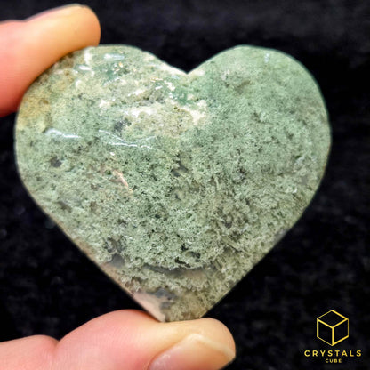 Moss Agate Heart