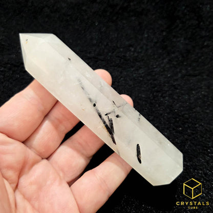 Black Rutile (Tourmalinated Quart) Point - 11.7cm