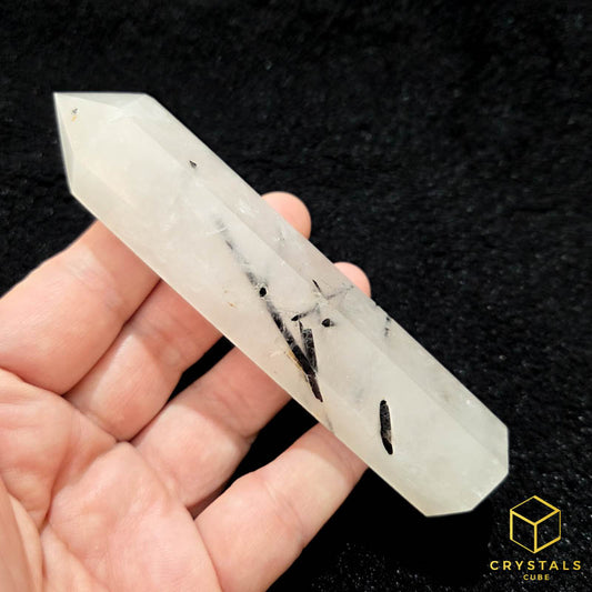 Black Rutile (Tourmalinated Quart) Point - 11.7cm