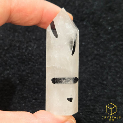 Black Rutile (Tourmalinated Quart) Point
