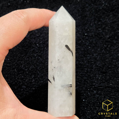 Black Rutile (Tourmalinated Quart) Point