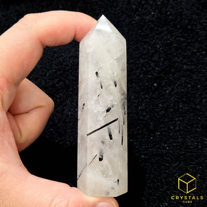 Black Rutile (Tourmalinated Quart) Point