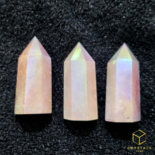 Aura Rose Quartz Point - 5.5cm