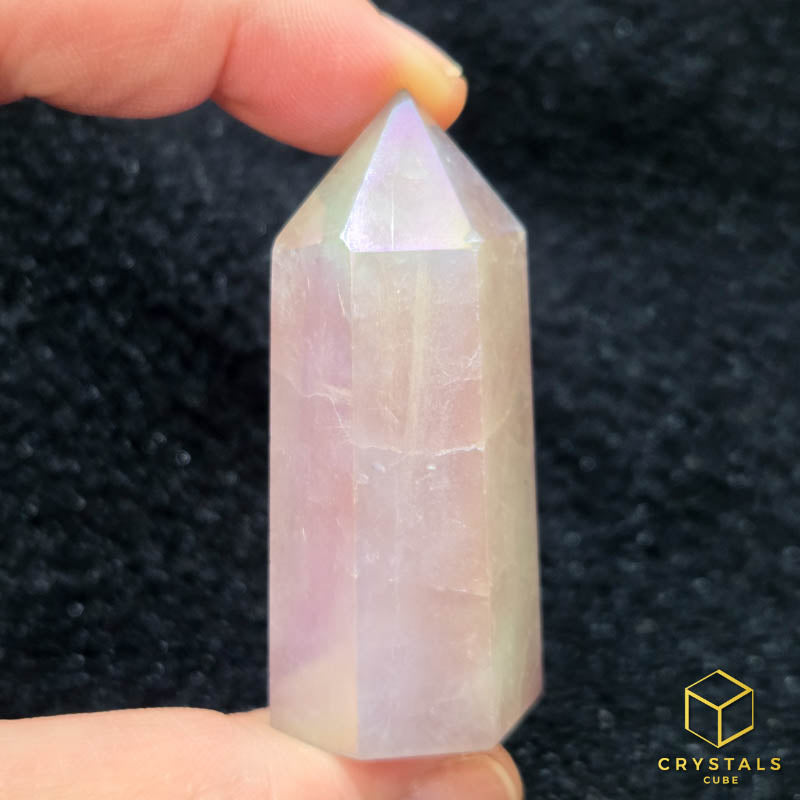 Aura Rose Quartz Point - 5.5cm