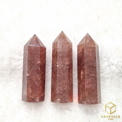 Strawberry Quartz Point -5cm
