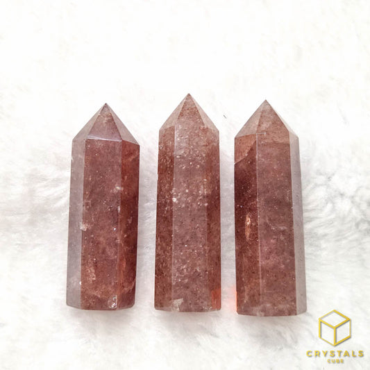 Strawberry Quartz Point -5cm
