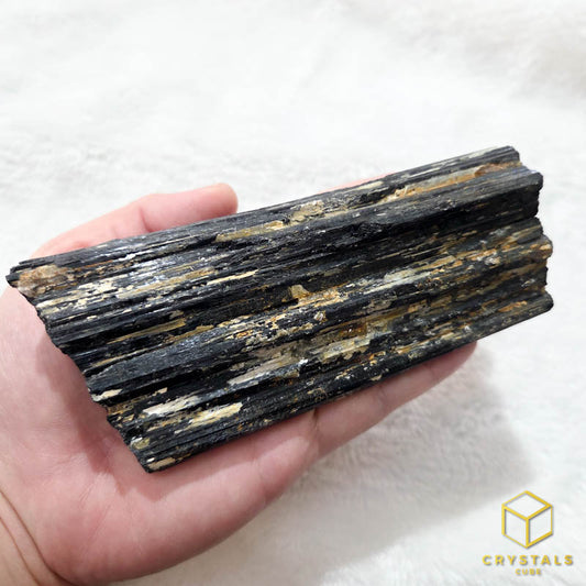 Black Tourmaline (Schorl) Raw - Palm Size