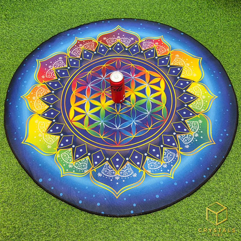 Flower of Life Meditation Mat - Promote Meditation / Harmonise & Energise Personal Energy Field