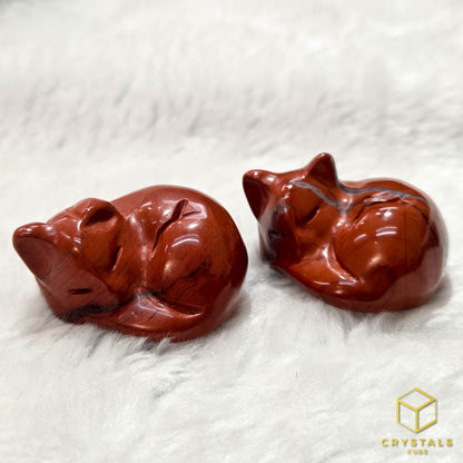 Crystal Sleeping Cat - Amethyst, Labradorite, Sodalite, Rose Quartz, Green Aventurine, Que Sera, Tiger's Eye, Mahogany Obsidian, Red Jasper, Black Obsidian & Arfvedsonite Garnet