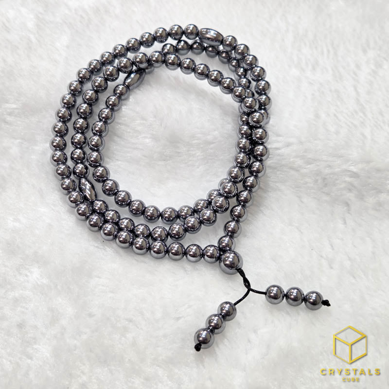 Terahertz Stone 108 Bead Mala - Ease Pain & Enhance Recovery
