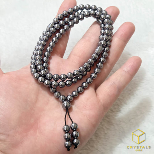 Terahertz Stone 108 Bead Mala - Ease Pain & Enhance Recovery