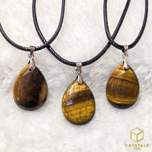 Tiger's Eye Teardrop Pendant