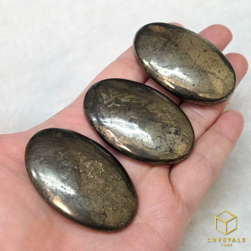 Pyrite Palm Stone