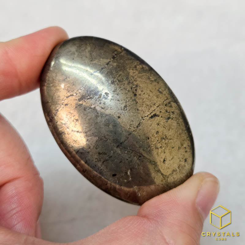 Pyrite Palm Stone