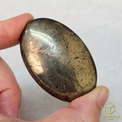 Pyrite Palm Stone
