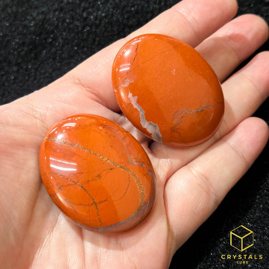 Red Jasper Palm Stone - Mini