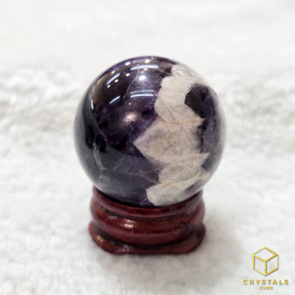 Chevron Amethyst Sphere - 3cm
