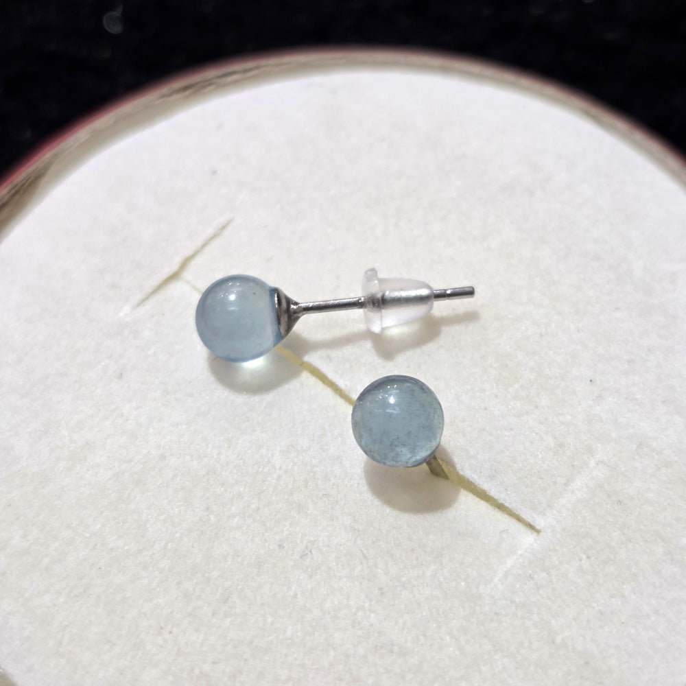 Aquamarine*** Ear Stud - 5.3mm

