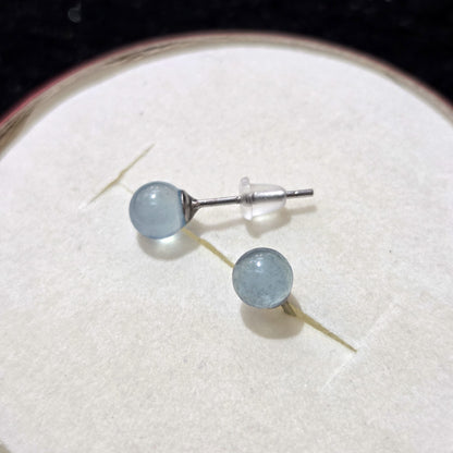 Aquamarine*** Ear Stud - 5.3mm

