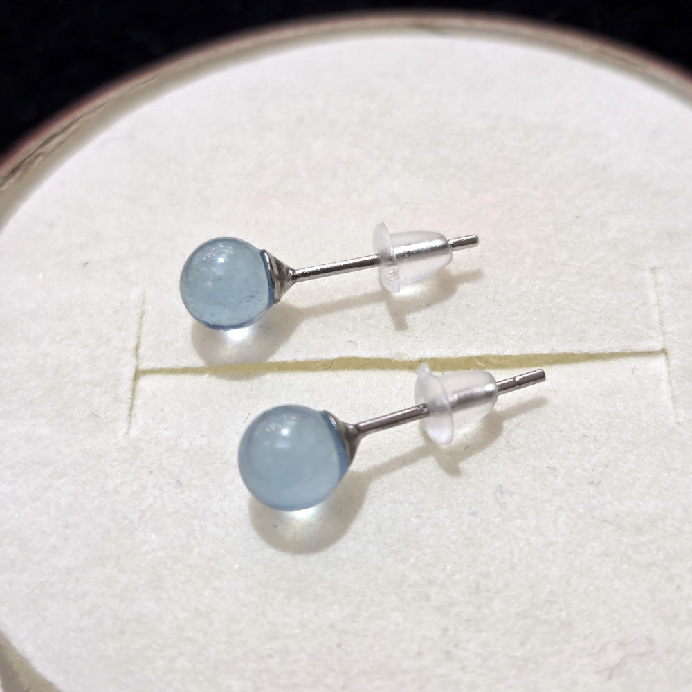 Aquamarine*** Ear Stud - 5.3mm
