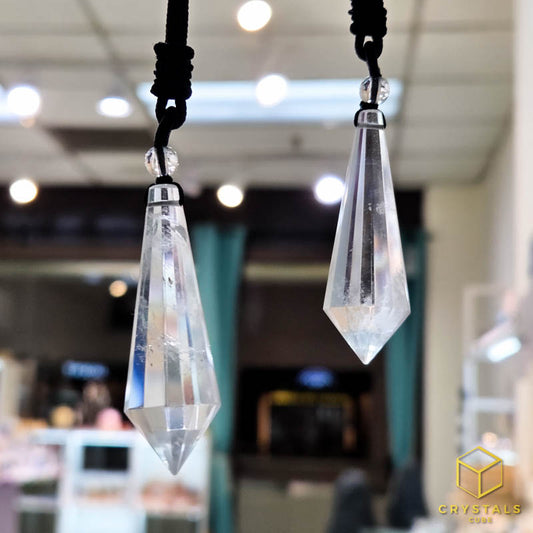 Clear Quartz 12 Sided Pendant