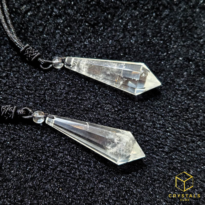 Clear Quartz 12 Sided Pendant