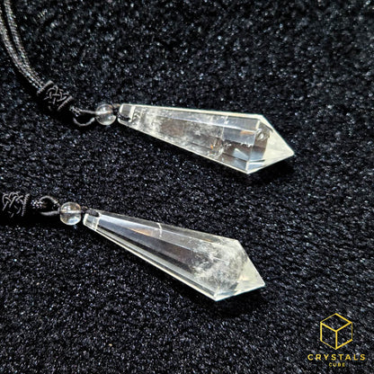 Clear Quartz 12 Sided Pendant