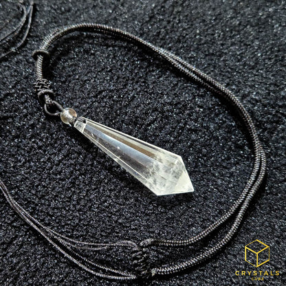 Clear Quartz 12 Sided Pendant