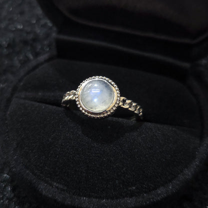 Rainbow Moonstone Ring - Adjustable