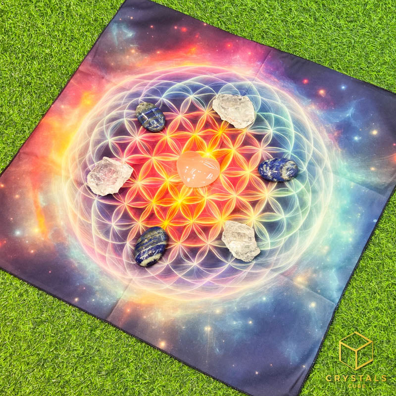 Flower of Life Meditation Cloth/ Tapestry - 3D - Promote Meditation / Harmonise & Energise Personal Energy Field