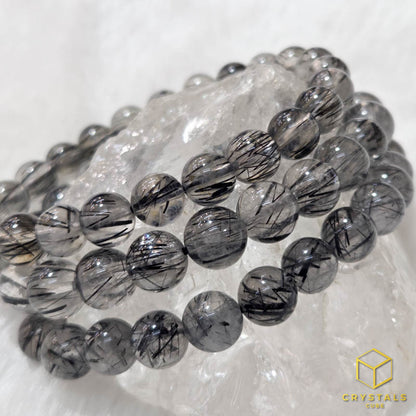 Black Rutile*** (Tourmalinated Quart) Bracelet