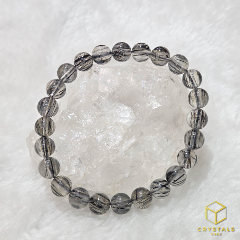Black Rutile*** (Tourmalinated Quart) Bracelet