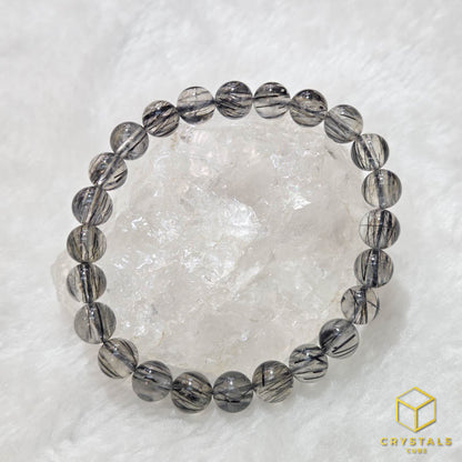 Black Rutile*** (Tourmalinated Quart) Bracelet