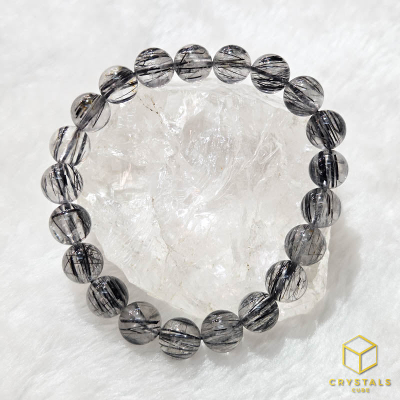 Black Rutile*** (Tourmalinated Quart) Bracelet