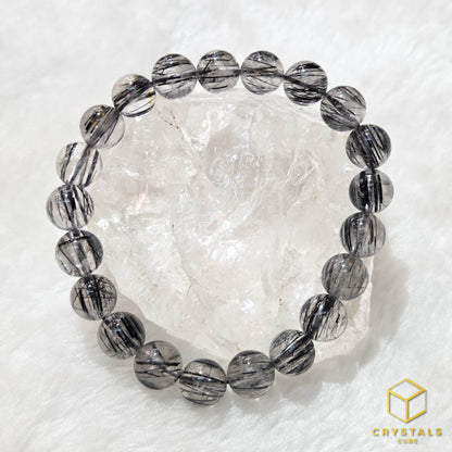 Black Rutile*** (Tourmalinated Quart) Bracelet