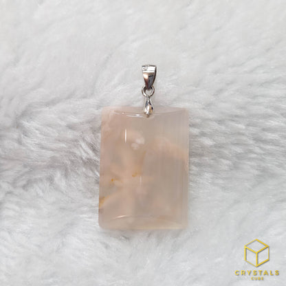 Sakura (Cherry Blossom) Agate Pendant