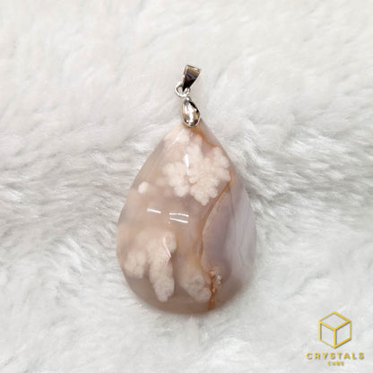 Sakura (Cherry Blossom) Agate Pendant