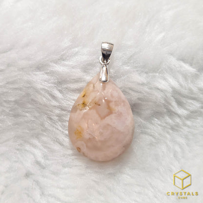 Sakura (Cherry Blossom) Agate Pendant