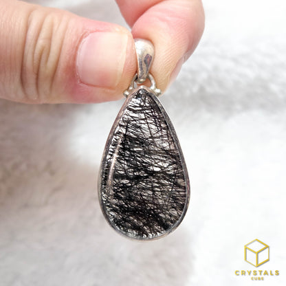 Black Rutile*** (Tourmalinated Quart) Pendant