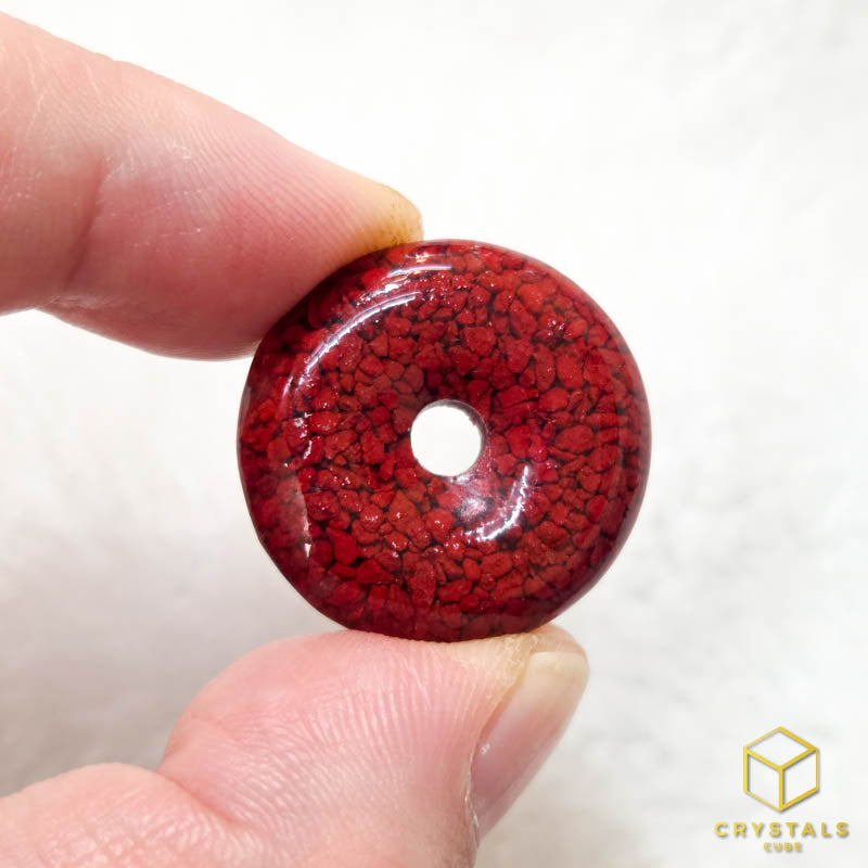 Cinnabar* Donut Pendant