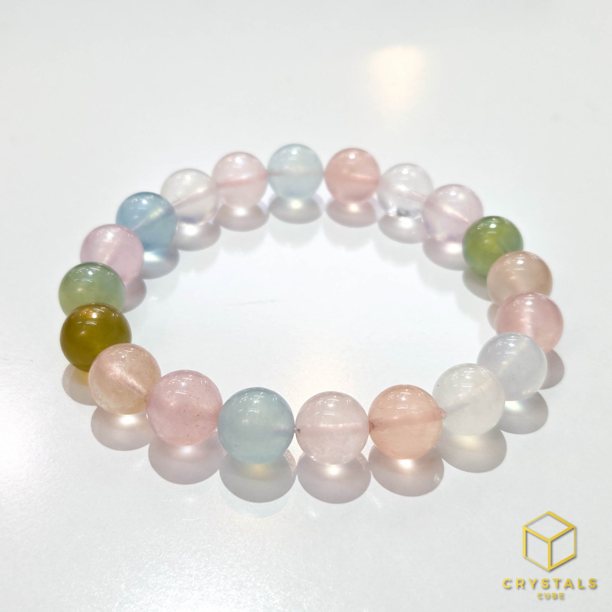 Beryl**** (Aquamarine & Morganite) Bracelet - 10.5-10.9mm